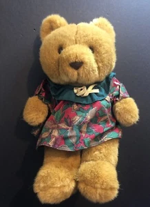 Vintage Plush Commonwealth Girl Teddy Bear Christmas 1992 Year 10524V1D - Picture 1 of 7