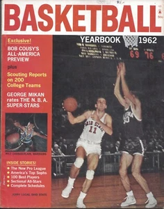 1962 Basketball Yearbook magazine Jerry Lucas Ohio State Buckeyes Oscar VGStamp - Picture 1 of 2
