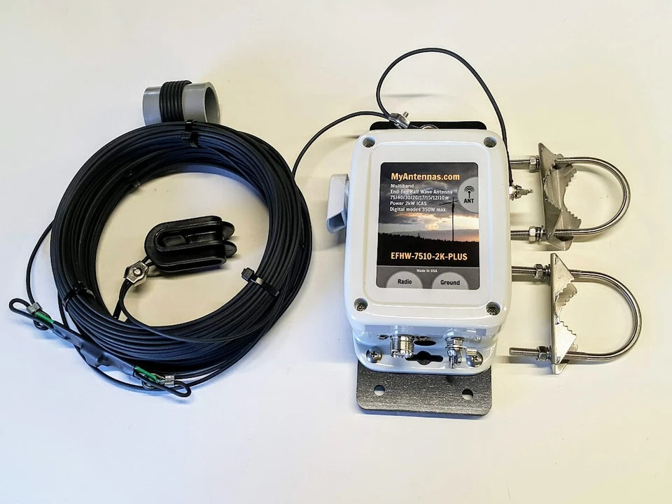 Antena EFHW EFHW-7510-2K+ 2000W 75-10m / ¡¡SIN NECESITA SINTONIZADOR!! / 132 pies de largo Foto 1 de 4