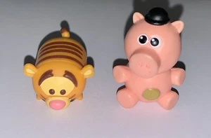 2 Mini Disney Figures: Jakks Tsum Tsum TIGGER & HAMM Piggy Bank Toy Story Figure - Picture 1 of 4