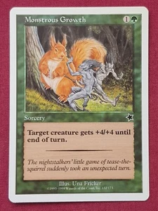 Magic The Gathering STARTER 1999 MONSTROUS GROWTH green card MTG - Bild 1 von 2