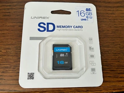 Unirex Standard 16 GB SD card Cell phone or camera memory card - Image 1 of 2