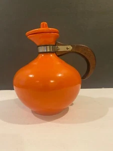 Vintage Metlox Poppytrail Orange Carafe Coffee 200 Series With Lid VGC - Picture 1 of 12