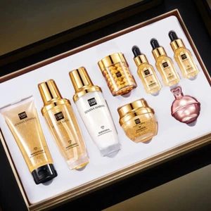 SENANA 24K Gold Skin Care Set 9 Pcs Moisturizing, Pore-Shrinking, Oil Control - Picture 1 of 6