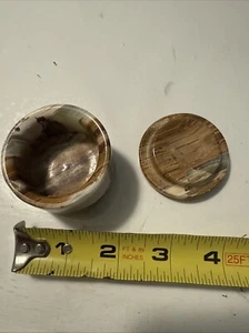Stone Trinket Box  Polished Round - Picture 1 of 6