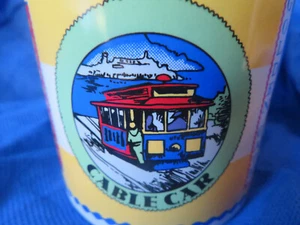 San Francisco Souvenir coffee cup MUG Golden Gate, Lombard, Cable Cars classic - Picture 1 of 9