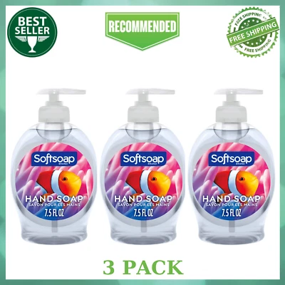 (3 Pack) Softsoap Aquarium Liquid Kitchen and Bathroom Hand Soap, 7.5 fl oz - Image 1 of 4