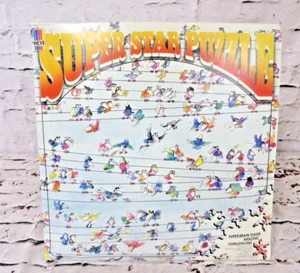 Vtg Heye Super Star Jigsaw Puzzle 1980s Germany Blachon Piep Show Double Sided - Picture 1 of 7