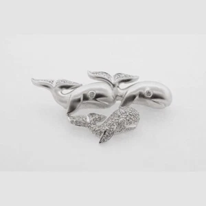 18k White GoldDiamond Brooch - Discount Fine Jewelry - Picture 1 of 6