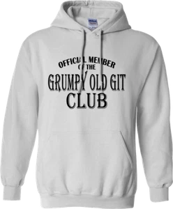 Official Member of the Grumpy old git club Hoodie Grandad Novelty Funny Gifts - Picture 1 of 16