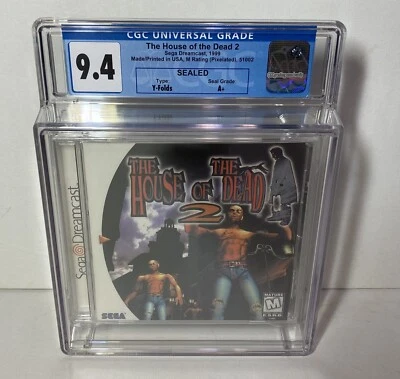 House of the Dead 2 (Sega Dreamcast, 1999) CGC 9.4A+ SEALED - Image 1 of 2