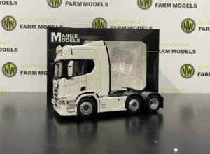 MARGE MODELS 1:32 SCALE SCANIA R500 6X2 WHITE - Picture 1 of 1