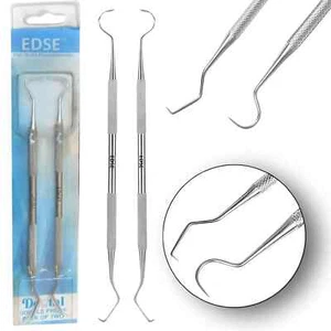 Dental Teeth Cleaning Kit Dentist Floss Plaque Remover Care Tooth Scraper 2 Pcs - Picture 1 of 4