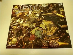 Golden Guild Jigsaw Puzzle 1500 pcs. "ANTIQUE COLLECTIBLES  27”x33” USA 4/2/24.C - Picture 1 of 3