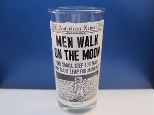Men on Moon Drinking Glass - $59.55 - Picture 1 of 2