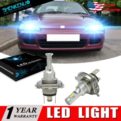 Combo de faros LED 8000 K bombillas haz alto/bajo para HONDA CIVIC EG/EH/EJ H4 1992-1995 Foto 1 de 4