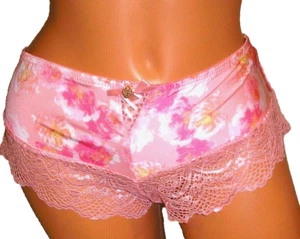 Panties Lingerie Lace Bottom Pink Floral Boyshorts  2X  Adult Gift - Picture 1 of 8