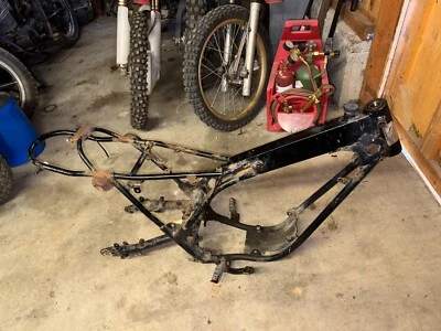 74-78  harley davidson sx-250 sx-175 frame and swingarm - Image 1 of 4