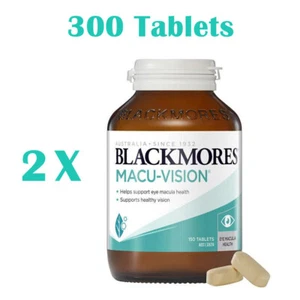 2x Blackmores Macu Vision 150 Tablets Macuvision Macular Eye Health 300 Tabs - Picture 1 of 2