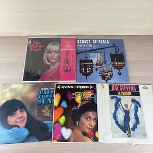 5 Pop Vinyl LP Record Lot The Galaxy Strings Gogi Grant The Three Suns + - Picture 1 of 16