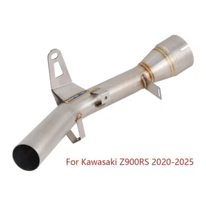 Tubo de enlace medio silenciador de escape de motocicleta 80 mm para Kawasaki Z900RS 2020-2025 - Imagen 1 de 9