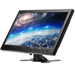 10.1" IPS Display Portable Monitor USB LCD Screen AV VGA HDMI Security Speakers - Picture 1 of 12