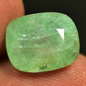 5.00 Ct Natural Green Zambian Emerald GIE Certified Cut Loose Gems 7000