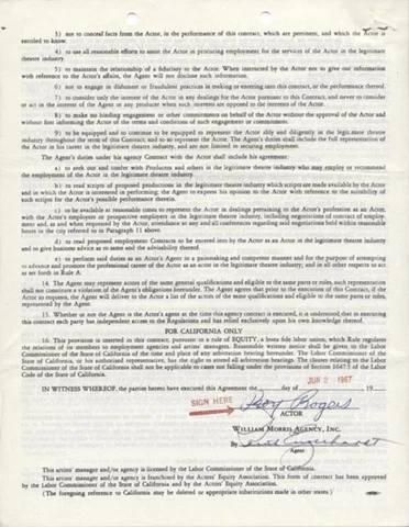 ROY ROGERS - DOCUMENT SIGNED 06/02/1967 Cover