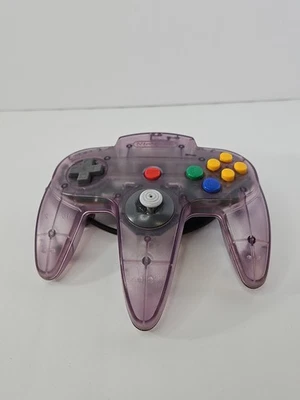Nintendo 64 (N64) Gaming Controller OEM Clear Purple  - Image 1 of 4