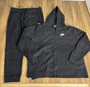 Nike Herren Trainingsanzug Full Zip Pullover und Jogginghose XXL dunkelgrau - Bild 1 von 20