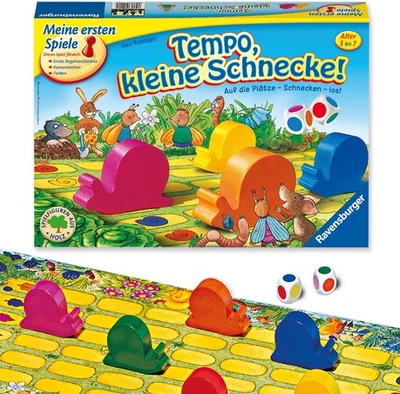 Ravensburger Tempo kleine Schnecke Brettspiel Klassiker Kinderspiel ab 3 Jahren - Bild 1 von 4