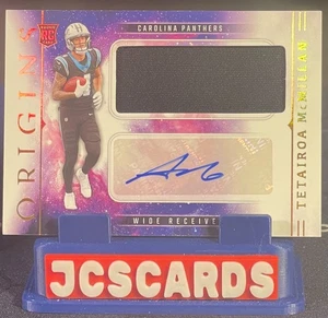 Panini Origins 2025 #RJJ-TMN Tetairoa McMillian RPA - Imagen 1 de 2