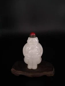 China, collected in Beijing, pure hand-drawn, yellow monkey glass, snuffed pipe - Picture 1 of 5