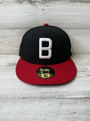Birmingham Barons New Era 59Fifty Fitted Hat Cap Black/Red Men’s Size: 6 7/8 New - Image 1 of 4