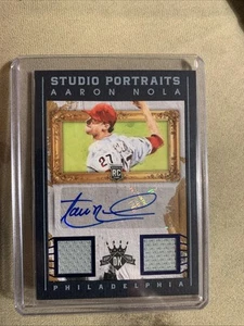 AARON NOLA 2016 Panini Studio Portraits DK Auto/Relic SPS-AN-Phillies /25 SP LSU - Picture 1 of 3