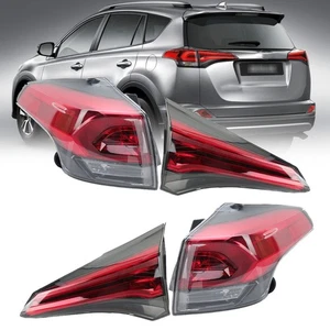 1 Set Left&Right Tail Light Lamp Outer+Inner Halogen For Toyota RAV4 2016-2018 - Picture 1 of 11