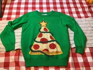 Tipsy Elf Pizza Sweater Size Youth Small  - Picture 1 of 6