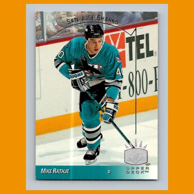 Mike Rathje #147 1993-94 Upper Deck SP Inserts San Jose Sharks Hockey Card NHL - Image 1 of 3
