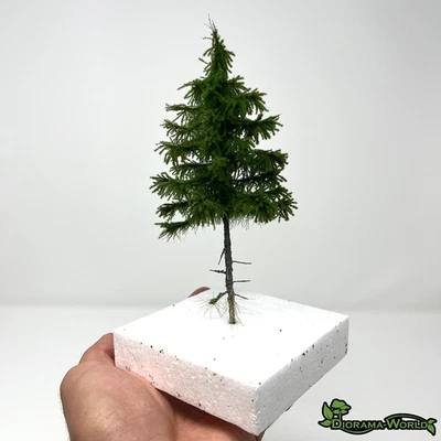 Fichte Premium 16cm -  1x Miniatur Baum für Modellbau, Diorama & Eisenbahn - Bild 1 von 4