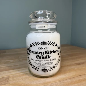 De colección Años 80 Original Yankee Candle Country Kitchen COCO 22oz Blanco Descatalogado - Imagen 1 de 10