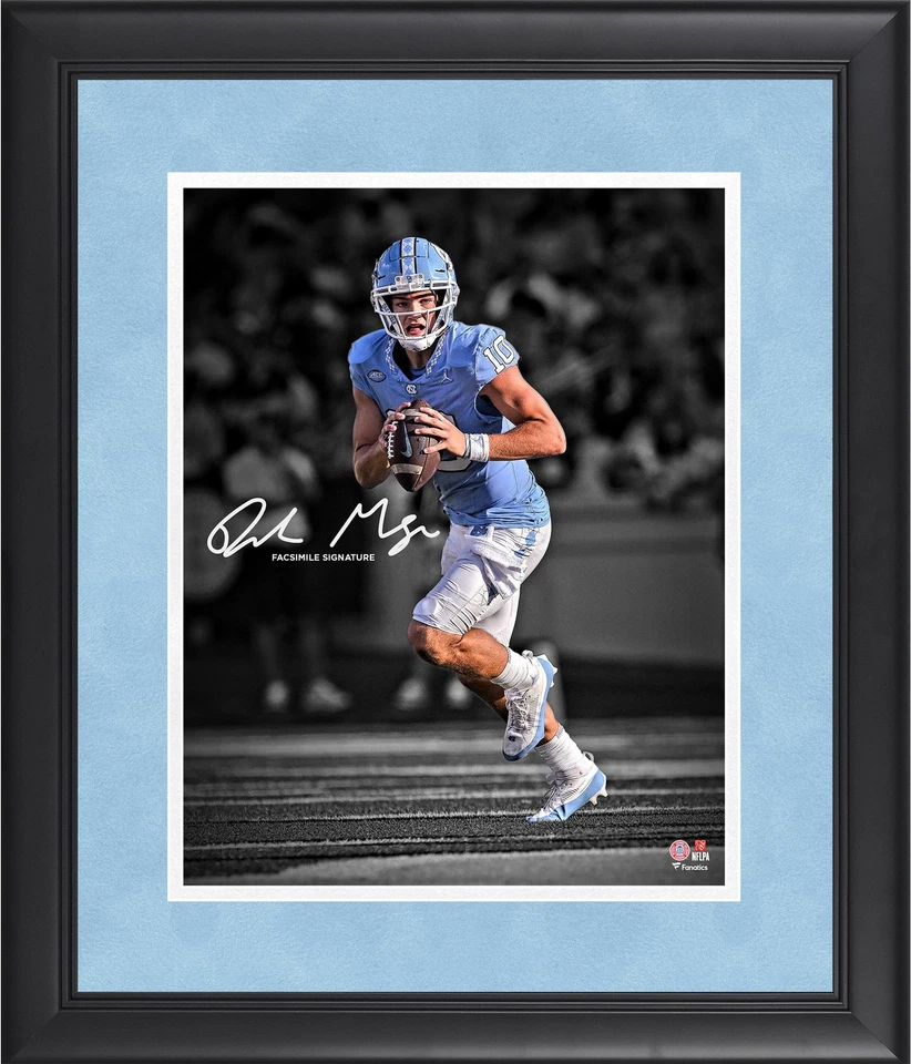 Drake Maye North Carolina Tar Heels Framed 11" x 14" Collage Facsimile - Image 1 of 1