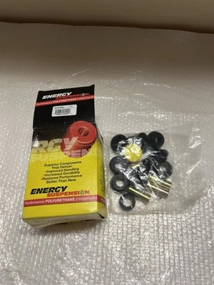 Bujes de brazo de control inferior trasero con suspensión Energy para 90-01 Acura Integra negro Foto 1 de 4