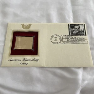 FRANKENSTEIN MAKEUP AMERICAN FILMMAKING ISSUE 2003 USPS 22KT GOLD STAMP SET M2 - Picture 1 of 5