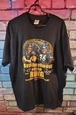 Pittsburgh Steelers Hermandad del Anillo Hombres XL Camiseta Big Ben & The Bus Foto 1 de 3
