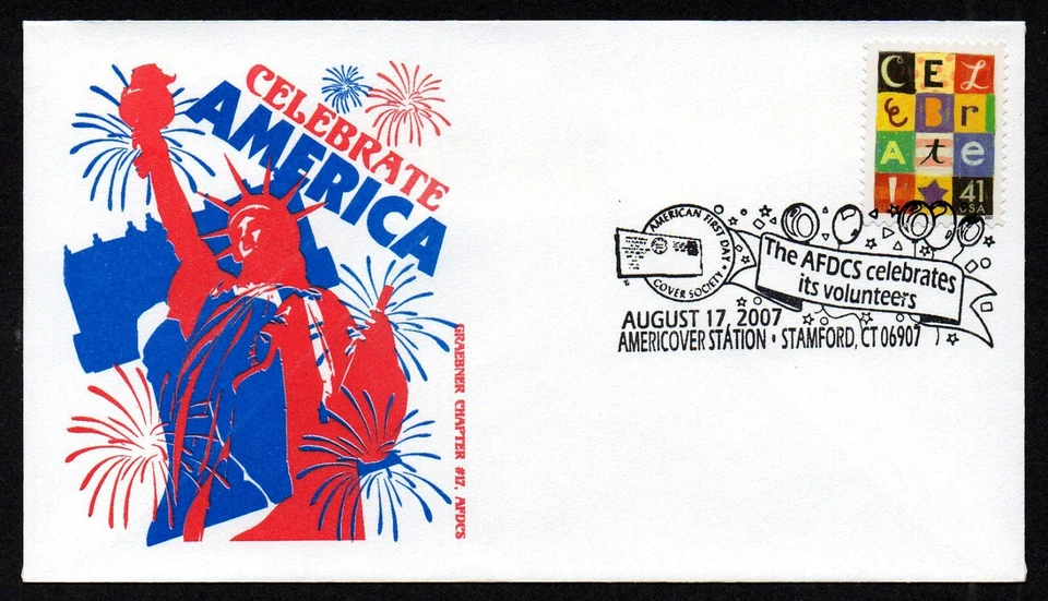 USA, SCOTT # 4196, ROBERT GRAEBNER FDC COVER 2007 CELEBRATE AMERICA, PICTORIAL - Image 1 of 1