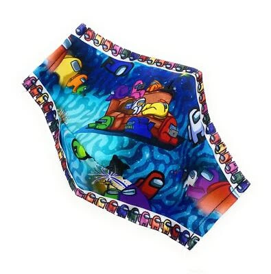 Maskara by BengC Space Crew Game Blue Ocean ADULT Face Mask Video Gaming Fun - Image 1 of 4