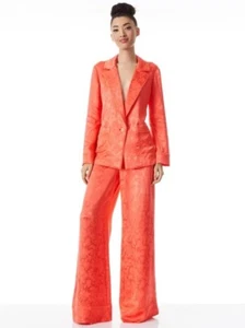 Alice + Olivia embossed Shanda pajama blazer with piping - Picture 1 of 7