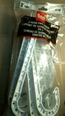 Oatley 33761 2" DWV J-Hook Colgador de Tubería, 4 piezas. ENVÍO GRATIS Foto 1 de 4