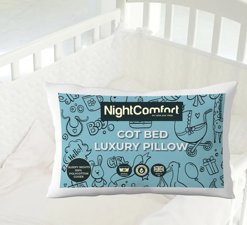 NIGHT COMFORT NightComfort Polybaumwolle Kinderbett Bettdecke und Kissen 4,5 Tog, 7,5 Tog, 9 Tog