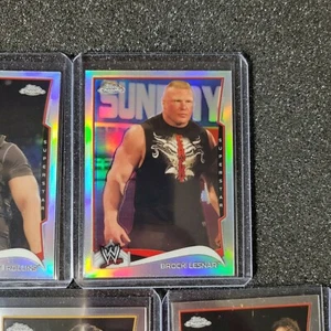 2014 14 Topps Chrome WWE WWF BROCK LESNAR Silver Refractor #8  - Picture 1 of 1